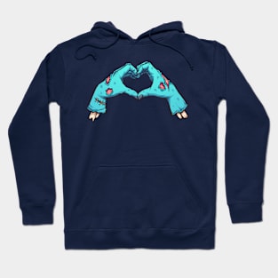 Valentine's zombie hands Hoodie